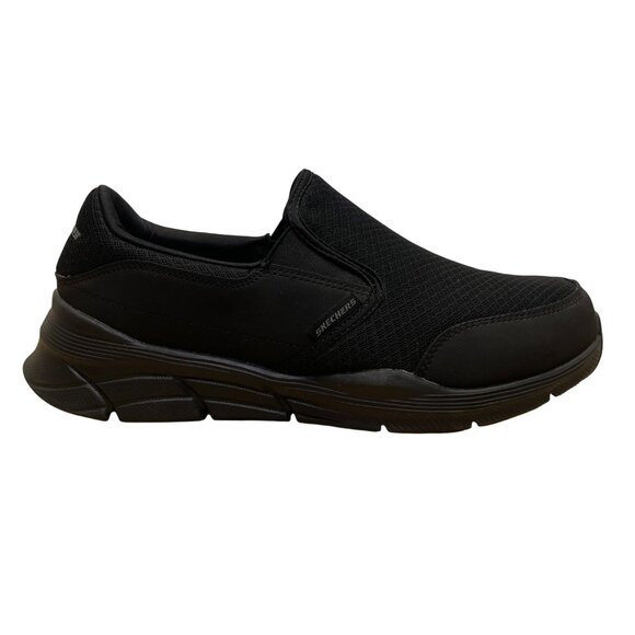 Skechers Men’s Black Mesh Slip-On Extra Wide Memory Foam Casual Shoes Size 8.5 - Picture 1 of 8